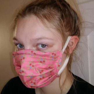 Woman with face mask